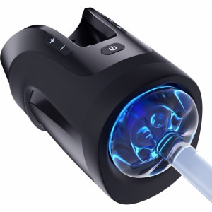 Leten King Of Pleasure Masturbator Automat cu Aspirație Negru Thumb 1
