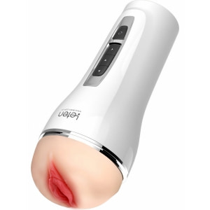 Leten Yui Hatano Masturbator Automat Reîncărcabil cu Vibraţii Alb Thumb 2