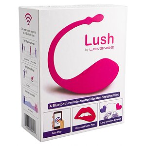 Vibrator Inteligent Purtabil Lovense Lush Cu Aplicație Pentru Videochat Roz Thumb 4