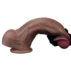 Lovetoy Dildo Dual-Layer XXL 33 cm – Realist, 7.6 cm Maro Thumb 11