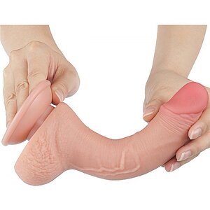 LoveToy Dildo Sliding-Skin 19.5 cm, Ø 3.5 cm - Realist Thumb 10