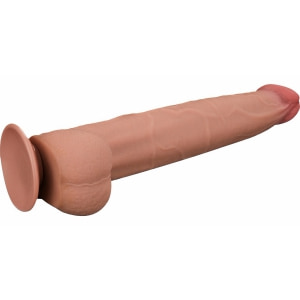 Lovetoy Dual-Layer 34 cm – TPE Realist cu Ventuză Thumb 14