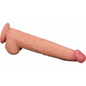 Lovetoy Dual-Layer 34 cm – TPE Realist cu Ventuză Thumb 23