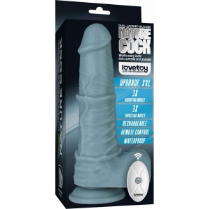 Vibrator Realist Lovetoy Nature Layer 3 Moduri Reîncărcabil Gri Thumb 7