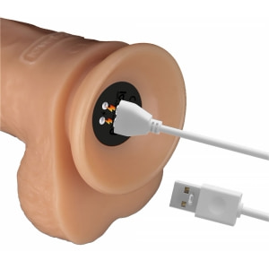 Lovetoy Power Basics — Vibrator Realist 10 Moduri, USB Thumb 5