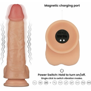 Lovetoy Power Basics — Vibrator Realist 10 Moduri, USB Thumb 3