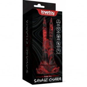 Lovetoy Savage Charm 10 Moduri Reîncărcabil Gheară Dublă Roșu Thumb 10