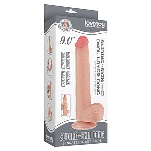 LoveToy Dildo Realist 22cm cu Ventuză Thumb 6