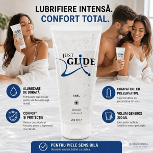 Pachet Lubrifiant Just Glide Anal 200ml + Lubrifiant Eros Aqua 50ml Thumb 3