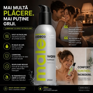 Lubrifiant cu Efect de Încălzire Male 250ml Thumb 3