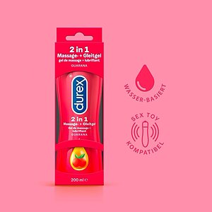 Lubrifiant Durex Play 2 în 1 Massage Guarana 200ml Thumb 3
