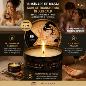 Lumânare Masaj Shunga Vanilie 30ml Thumb 6