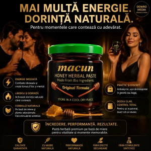 Macun Pastă De Miere cu Plante Pentru Libido și Tonus 40g Thumb 1