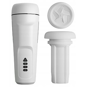 Masturbator Cu Vibrații Și Încălzire Marissa Alb Thumb 6