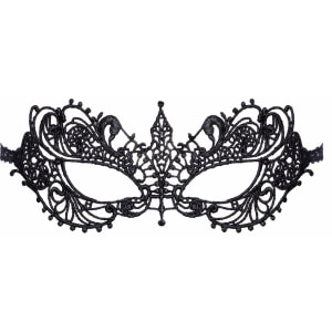 Masca Brodată Elegantă Cottelli Collection Unisize Negru Thumb 3