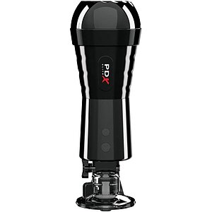 Masturbator Cu Vibrații Pdx Penis Compressor Negru Thumb 1