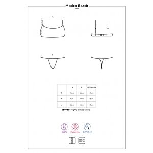 Costum Baie Obsessive Mexico Beach Crem S Thumb 4