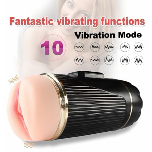 Mistress Kay – Masturbator Dublu, 2 Motoare, 10 Trepte Negru Thumb 22