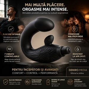 Mont P-Spot Perineum Massager Negru Thumb 8