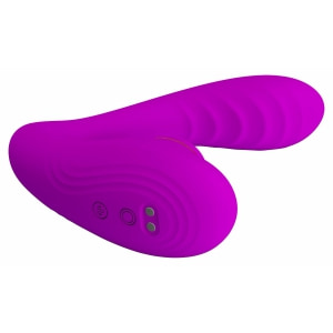 Nauty Stimulare Dublă 10 Vibrații Vaginale 7 Pulsații Clitoris Roz Thumb 1