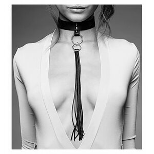 Zgardă cu Lesă Maze Tassel Choker Negru Thumb 5