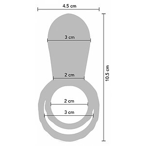 Inel Dublă Stimulare Couples Stimulator Ring Fuchsia Thumb 3