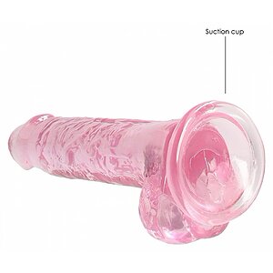 Dildo Realistic Cu Testicule 19cm Roz Thumb 5