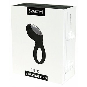 Inel Erecție cu Vibrații Svakom Tyler Negru Thumb 3