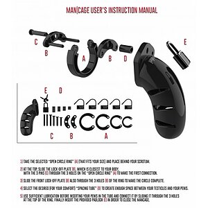 Cușca Penis Castitate Model 01 Negru Thumb 2