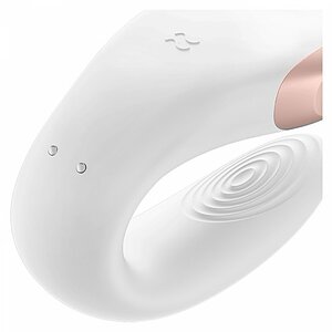 Vibrator Double Love Luxury Partner Alb Thumb 6