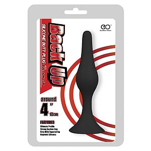 NMC Back Up 4 – Plug Anal Din silicon, Ventuză Hands-free Negru Thumb 1