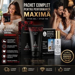 Pachet Cremă Mărirea Penisului Titan Gel Original + Spray Stud 100 Original Thumb 3