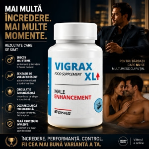 Pastile Creștere Penis Vigrax XL 60capsule Thumb 2