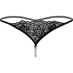 Chilot Daring Intimates Pearl Beaded Negru S-M Thumb 3