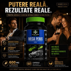 Pills Mega Penis Ultra — 60 Capsule, L-Arginină 600 Mg Thumb 1