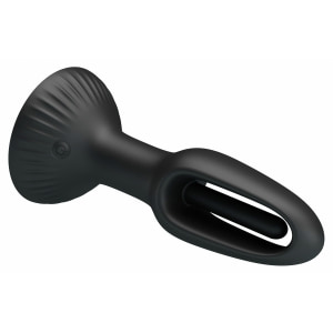 Pretty Love Hubert Vibrator Anal cu 7 Moduri Wiggling Negru Thumb 2