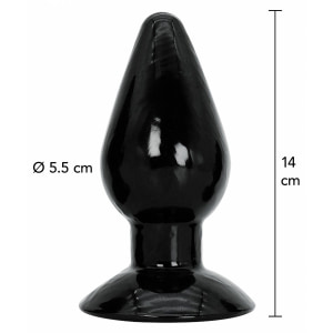 Plug Anal XXL 14 cm — Negru, Bază Lată Pentru Siguranță Thumb 3