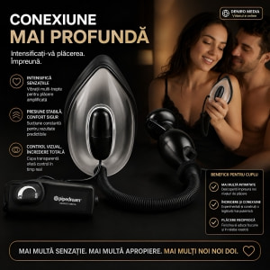 Pompă Vagin Și Clitoris Cu Vibrații Transparent Thumb 4