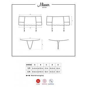 Portjartier Obsessive Miamor Negru L-XL Thumb 4