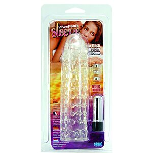 Prelungitor Penis Silicon Vibro Sleeve Transparent Thumb 1