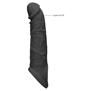 Prelungitor Penis Sleeve RealRock 21cm Negru Thumb 4