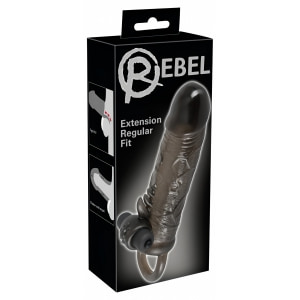 Prelungitor Penis Vibrator Regular Fit Negru Thumb 13