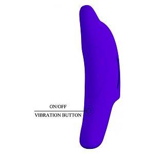 Pretty Love Delphini – Vibrator De Deget 10 Moduri, Compact Albastru Thumb 4