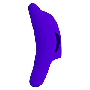 Pretty Love Delphini – Vibrator De Deget 10 Moduri, Compact Albastru Thumb 5