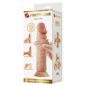 Pretty Love Quentin – Dildo Realist 18,4 cm, Piele Glisantă Thumb 8