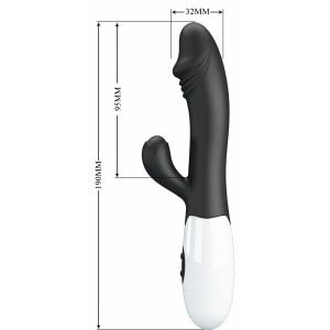 Pretty Love Snappy Black — Iepuraș Dual, 30 Moduri Negru Thumb 7