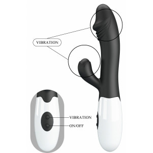 Pretty Love Snappy Black — Iepuraș Dual, 30 Moduri Negru Thumb 11