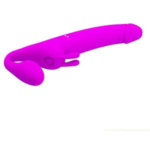 Pretty Love Zanini Vibrant Reîncărcabil Strapless Strap‑On Mov Thumb 1