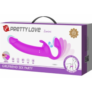 Pretty Love Zanini Vibrant Reîncărcabil Strapless Strap‑On Mov Thumb 8