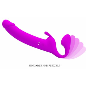 Pretty Love Zanini Vibrant Reîncărcabil Strapless Strap‑On Mov Thumb 3